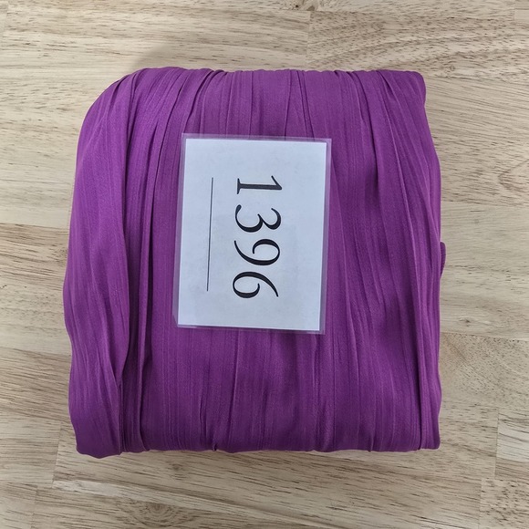 Anthropologie Dress‎ Womens 0 Purple Cutout Shoulder V Neck Pleated Cocktail - Picture 10 of 11